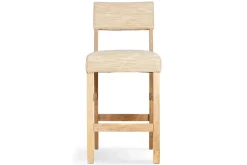 Zoha Cotton & Jute Upholstered Counter Chair - Natural