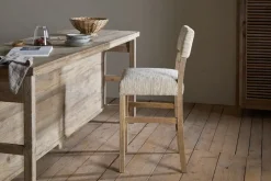 Zoha Cotton & Jute Upholstered Counter Chair - Natural