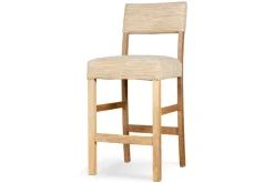 Zoha Cotton & Jute Upholstered Counter Chair - Natural