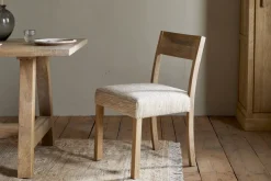 Zoha Cotton & Jute Upholstered Dining Chair - Natural