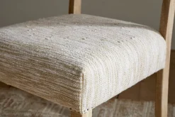 Zoha Cotton & Jute Upholstered Dining Chair - Natural