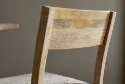 Zoha Cotton & Jute Upholstered Dining Chair - Natural